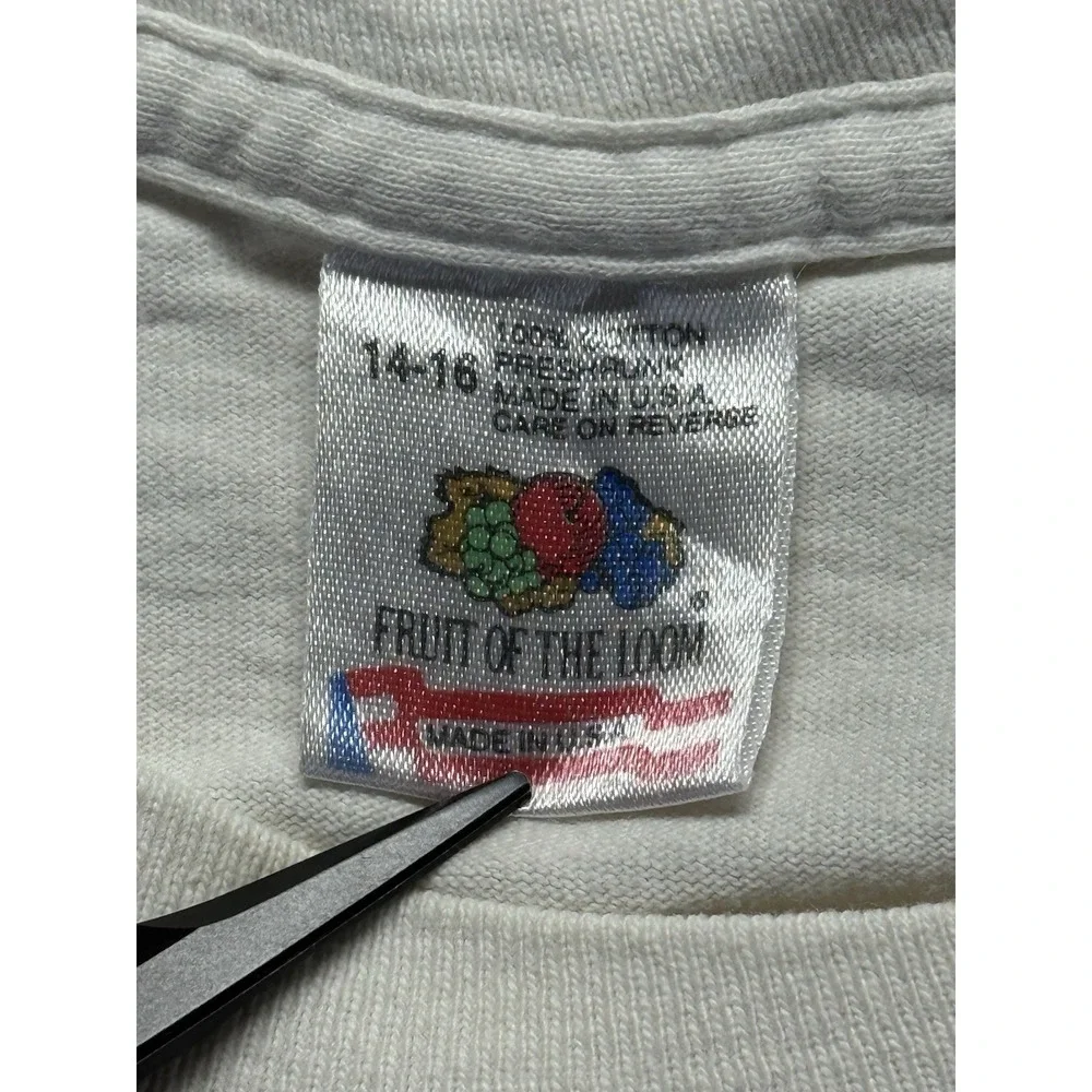 Vintage 80s fruit of the loom USA Made T-Shirt Youth XL Fort Myers Beach Sea Tee